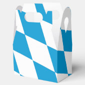 青と白のバイエルダイヤモンド国旗のパターン フェイバーボックス (オープン)