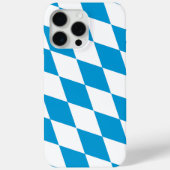 青と白のバイエルダイヤモンド国旗のパターン Case-Mate iPhoneケース (裏面)