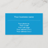 青と白のバイエルン国旗のパターン 名刺 (正面)