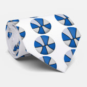 青と白のバスケットボール: ネクタイ (ロール)