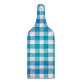 青と白のバッファロー市松模様にプライド カッティングボード (正面)