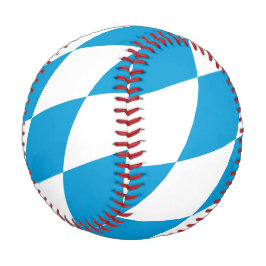 青と白のババリアダイヤモンドフラッグパターン 野球ボール