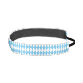 青と白のババリアrhombus国旗のパターン アスレチックヘッドバンド (右)