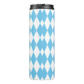 青と白のババリアrhombus国旗のパターン タンブラー (裏面)
