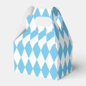 青と白のババリアrhombus国旗のパターン フェイバーボックス (裏面サイド)
