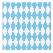 青と白のババリアrhombus国旗のパターン フォトキューブ (右)