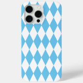 青と白のババリアrhombus国旗のパターン Case-Mate iPhoneケース (裏面)