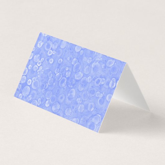 青と白のバブルカード (正面)