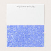 青と白のバブルカード (外部フラット)