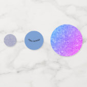 青と白のバブル コンフェッティ (正面)