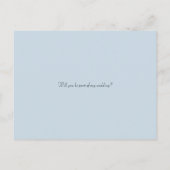 青と白のバラが私の花嫁になる 案内ポストカード (裏面)