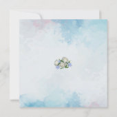 青と白のバラとダイヤモンド (裏面)