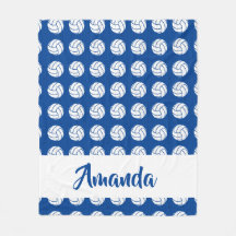 青と白のバレーボールのパターン