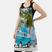 青と白のバンオンビーチ エプロン (インサイチュ)