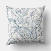 青と白のパイナップルパラダイス クッション (裏面)