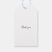 青と白のパインタリーフローラ結婚ズ ギフトタグ (裏面)