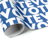 青と白のパターンの贈り物を選モダン択 ラッピングペーパー (ロールコーナー)