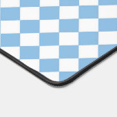 青と白のパタ市松模様にーン デスクマット (コーナー)