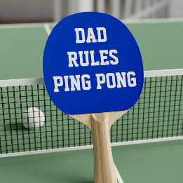青と白のパパルールPing Pingパドル 卓球ラケット