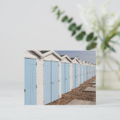 青と白のビーチ ポストカード (スタンド正面)