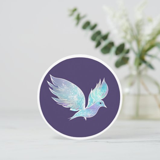 青と白のピース鳩の水色 シーズンカード (スタンド正面)