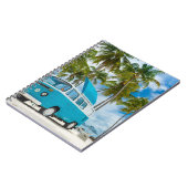 青と白のファンオンビーチ ノートブック (左側)