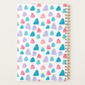 青と白のフォトコラージュ プランナー手帳 (裏面)