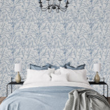 青と白のフランスのフローラ