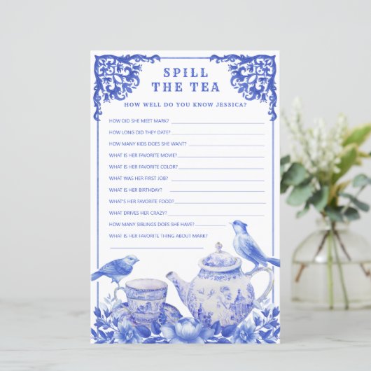 青と白のフローラがシャワーゲームをこぼす (スタンド正面)