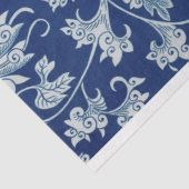 青と白のフローラの分離紙 薄葉紙 (詳細)