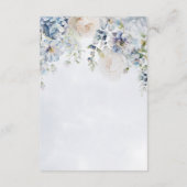 青と白のフローラモダン披露宴 エンクロージャーカード (裏面)