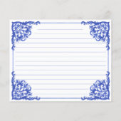 青と白のフローラレシピ (裏面)