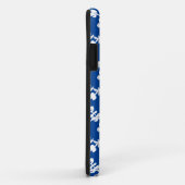 青と白のフローラ繰り返し Case-Mate iPhoneケース (裏面/右)