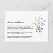 青と白のフローラ・エンクロージャ・カード エンクロージャーカード (正面)