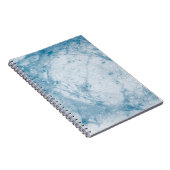 青と白のフローラ ノートブック (右側)