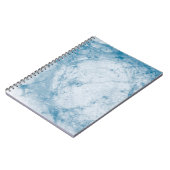 青と白のフローラ ノートブック (左側)