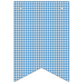 青と白のプレ市松模様にイド。 バンティングフラッグ (第1の旗)