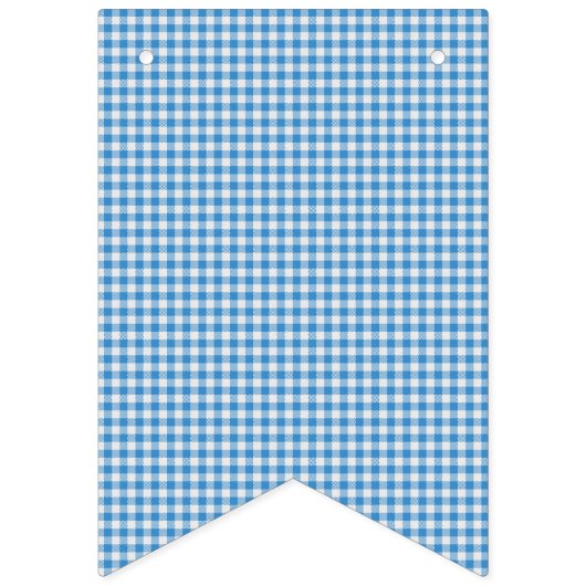 青と白のプレ市松模様にイド。 バンティングフラッグ (第1の旗)