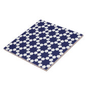 青と白のベクターシームレスパターン タイル (側面)