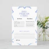 青と白のベビー予測 (スタンド正面)