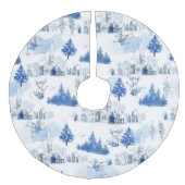 青と白のホリビクトリアンデーマウスヴィレッジ フェイクリネンツリースカート (正面)