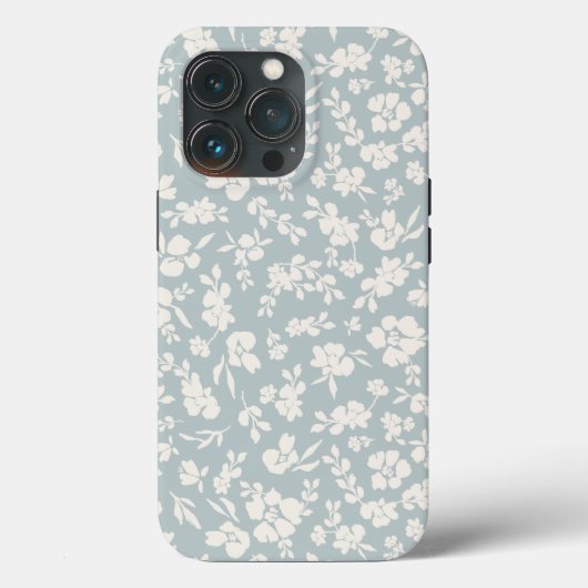 青と白のボホフローラ Case-Mate iPhoneケース (裏面)