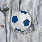 青と白のボールボタン 缶バッジ (インサイチュ)