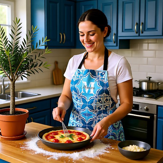 💙🤍青と白のポルト・アズレホス エプロン