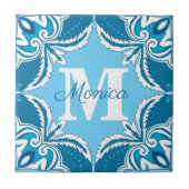 💙🤍青と白のポルト・アズレホス  タイル (正面)