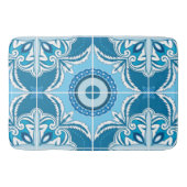 💙🤍青と白のポルト・アズレホス バスマット (正面)