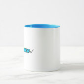 青と白のマグカップ マグカップ (中央)