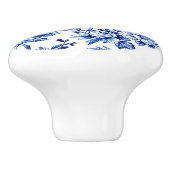 青と白のマグノリアスToile de Jouy セラミックノブ (側面)
