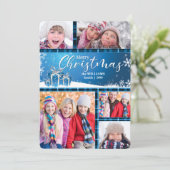 青と白のメリークリスマス5 – 写真 シーズンカード (スタンド正面)