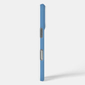 青と白のモノグラムストライプ Case-Mate iPhoneケース (裏面 / 右)